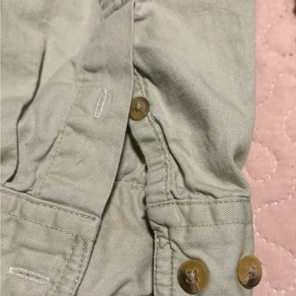 Vintage CSA XL Carolina Panther Embroidered Logo Cream Beige Long Sleeve Cotton - Picture 8 of 10